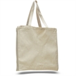 12 oz.Classic Book Tote Bags w/ Gusset Canvas (14"X15"X4") | https://www.bestnamebadges.com