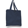 12 oz.Classic Book Tote Bags w/ Gusset Canvas (14"X15"X4") | https://www.bestnamebadges.com