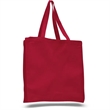 12 oz.Classic Book Tote Bags w/ Gusset Canvas (14"X15"X4") | https://www.bestnamebadges.com