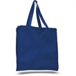12 oz.Classic Book Tote Bags w/ Gusset Canvas (14"X15"X4") | https://www.bestnamebadges.com