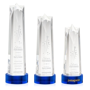 Ellesmere Star on Stanrich Base - Blue | https://www.bestnamebadges.com