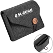 Portable Felt Power Adapter Storage Bag Protective Case | https://www.bestnamebadges.com