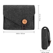Portable Felt Power Adapter Storage Bag Protective Case | https://www.bestnamebadges.com