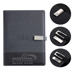 8000mAh Wireless Mobile Power Loose-Leaf Discbound Notebook