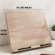 Bamboo Ergonomic Adjustable Book Stand With Fixed Arms | https://www.bestnamebadges.com