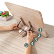 Bamboo Ergonomic Adjustable Book Stand With Fixed Arms | https://www.bestnamebadges.com