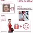 Fully Customizable  6 inch Custom Polymer Clay Bobblehead | https://www.bestnamebadges.com