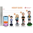 Fully Customizable  6 inch Custom Polymer Clay Bobblehead | https://www.bestnamebadges.com