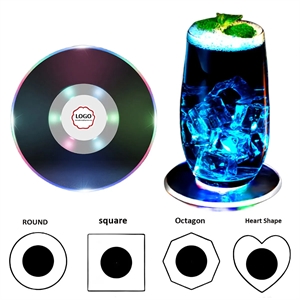 Colorful  Luminous LED Cocktail Coaster