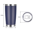 20oz Stainless Steel Tumbler with Lid | https://www.bestnamebadges.com