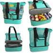Mesh Beach Tote Cooler Bag | https://www.bestnamebadges.com