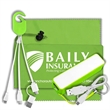 Mobile Tech Power Bank Accessory Kit w/ Cloth in Cinch Pouch | https://www.bestnamebadges.com
