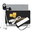 Mobile Tech Power Bank Accessory Kit w/ Cloth in Cinch Pouch | https://www.bestnamebadges.com