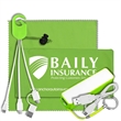 Mobile Tech Power Bank Accessory Kit w/ Cloth in Cinch Pouch | https://www.bestnamebadges.com