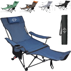 Portable Folding Camping Chair with Removable Footrest