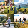 Portable Collapsible Retractable Stool for Camping | https://www.bestnamebadges.com