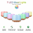 Wood Grain base Oil Aroma Diffuser with Remote Control | https://www.bestnamebadges.com