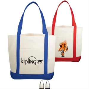 10 oz. Cotton Canvas Boat Tote Bags (12.25