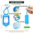 2oz Refillable Plastic Clear Bottles | https://www.bestnamebadges.com