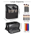 Large Capacity Portable Stand-Up Makeup Brush holder | https://www.bestnamebadges.com
