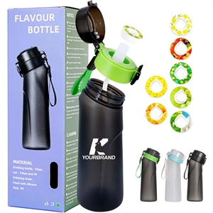 750ML BPA Free Flavour Capsules Air Drinking Water Bottle