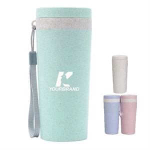 Shatter Resistant Durable Portable Wheat Straw Cup