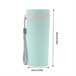 Shatter Resistant Durable Portable Wheat Straw Cup | https://www.bestnamebadges.com