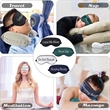 Custom Soft Blackout Adjustable Strap Sleep Eye Mask | https://www.bestnamebadges.com