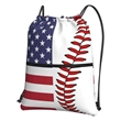 Premium Sublimated Drawstring Zipper Pocket Backpack 14"x17" | https://www.bestnamebadges.com