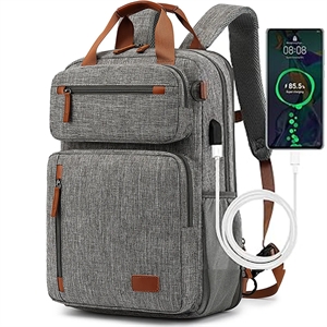 15.6 Inch Laptop Backpack with USB Charging Port ComputerBag