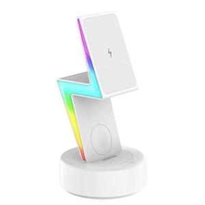 Mag-Safe 3 in 1 RGB Light Wireless Charging Station