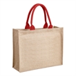 Jute Tote Bag ( 15" W x 11.8" H  x 6" D ) | https://www.bestnamebadges.com