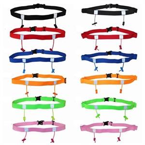 Race Number Belt with 6 Gel Loops for Running