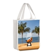 Sublimated PET Non-Woven Tote Bag w/ Rounded Gusset 9"x11"x4 | https://www.bestnamebadges.com