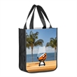 Sublimated PET Non-Woven Tote Bag w/ Rounded Gusset 9"x11"x4 | https://www.bestnamebadges.com