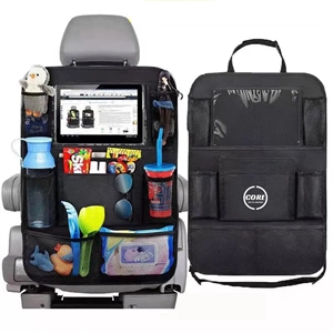 Backseat Car Storage Bag With Touch Screen Tablet Holder