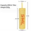 16 oz Colored  Plastic Tumblers with Lids and Straws | https://www.bestnamebadges.com