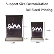 Custom Business Exhibitions Sign Vertical Display Easel | https://www.bestnamebadges.com