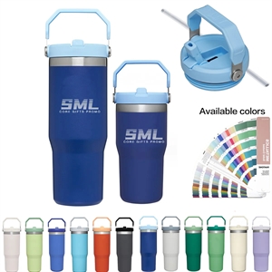Stainless Steel Vacuum Insulated Tumbler with Straw