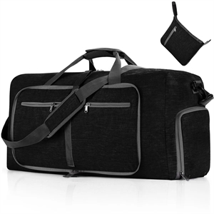 65L Duffle Bag with Shoes Compartment and Adjustable Strap