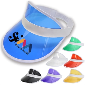 Unisex Outdoor PVC Clear Travel Sun Visor Hats