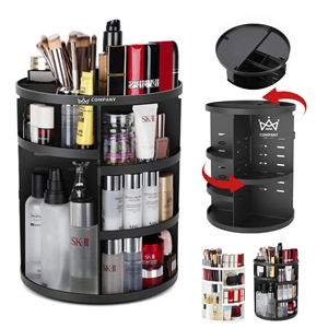 360 Rotating Adjustable Bathroom Makeup Storage Holder