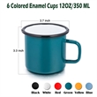12 oz Enamel Coffee Mugs | https://www.bestnamebadges.com