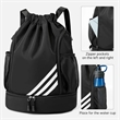 Swim Gym Sport Draw String Bag with Shoes Compartment | https://www.bestnamebadges.com