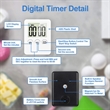 Magnetic Digital Kitchen Timer with Alarm Remind Function | https://www.bestnamebadges.com