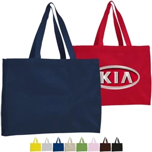 12 oz. Cotton Canvas Gusset Tote Bag (15