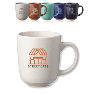 17 oz. Ocean Pines Speckled Clay Bistro Mug | https://www.bestnamebadges.com