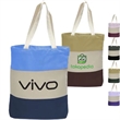 12 Oz. Canvas Tri-Color Promotional Tote Bag | https://www.bestnamebadges.com