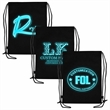 Non Woven Drawstring Bag with Glow In Dark Ink | https://www.bestnamebadges.com