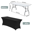 6FT Stretch Spandex Table Cover | https://www.bestnamebadges.com